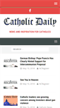 Mobile Screenshot of catholicdaily.com